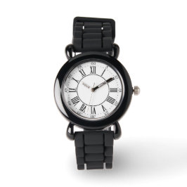 Silver Glitzer Roman Numerary Watch Armbanduhr
