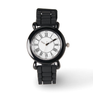 Silver Glitzer Roman Numerary Watch Armbanduhr