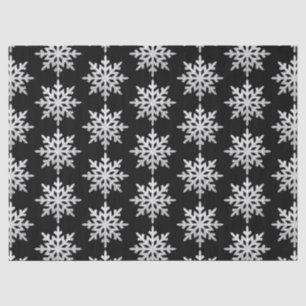 Silver Glitzer Snowflake Seidenpapier