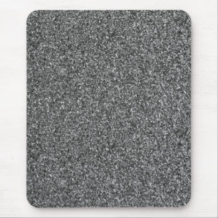 Silver Glitzer Sparkle Metallic Mouse Pad Mousepad