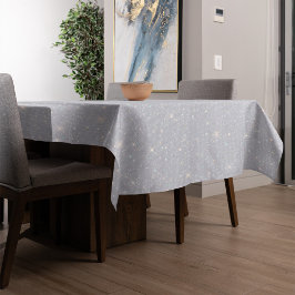 Silver Glitzer Texture White Sparkling Diamond Tischdecke
