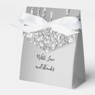 Silver Glitzer Tropfen Driving Glitzer Wedding Geschenkschachtel