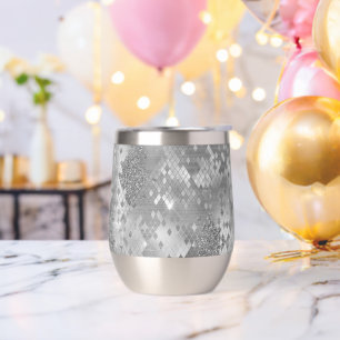 Silver Glitzy Glitzer Snake Skin