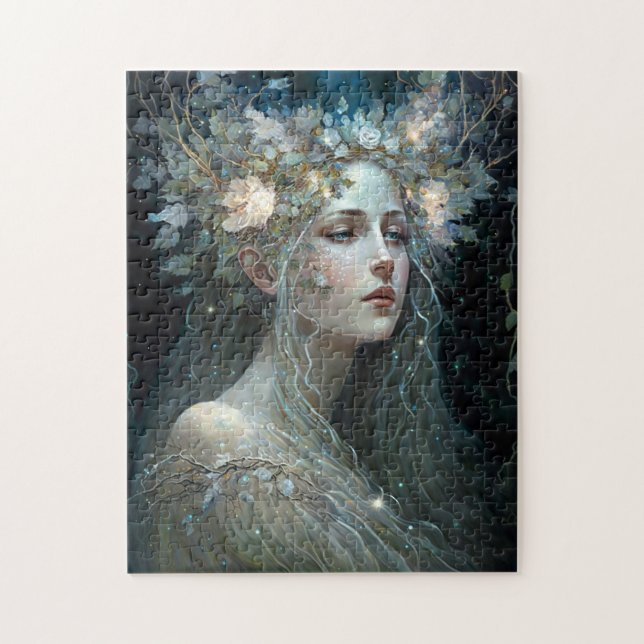 Silver Goddess Fantasy Art (Vertikal)