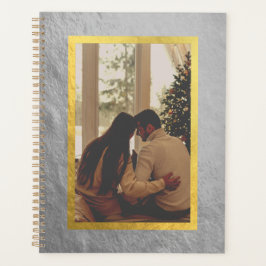 Silver & Gold Custom Foto Planer Notebook