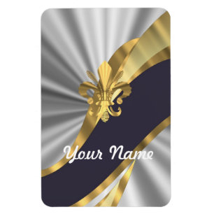 Silver & gold Fleur Lys Magnet
