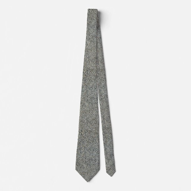 Silver Gold Snake Skin Metallic Wedding Trauzeugen Krawatte (Vorderseite)