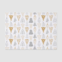 Silver & Gold Weihnachtsbaum Tissue
