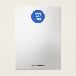 Silver Gradient Add Logo Overse Display Card