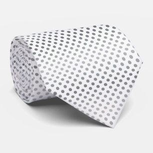 Silver Gradient Polka Dots Krawatte