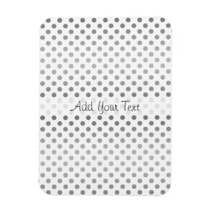 Silver Gradient Polka Dots von Shirley Taylor Magnet