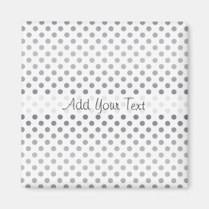 Silver Gradient Polka Dots von Shirley Taylor Magnet
