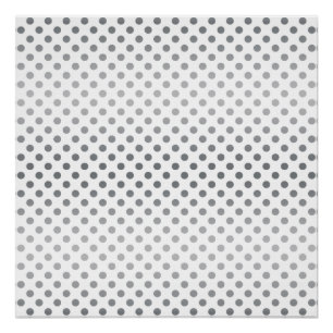 Silver Gradient Polka Dots von Shirley Taylor Poster