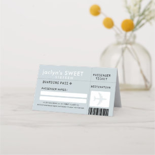 Silver Gray Airline Ticket-Escort-Platzkarte Platzkarte