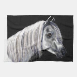 Silver Gray Arabian Horse Geschirrtuch
