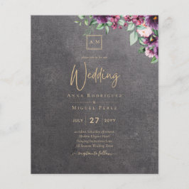 Silver Gray Berry Floral Wedding Winter Fall