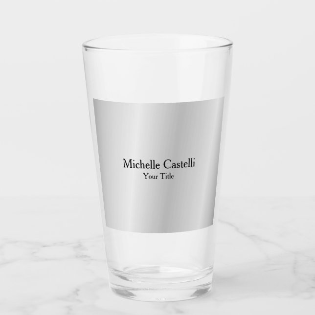 Silver Gray Beruflich Einzigartig klassisch einfac Glas (Vorderseite)