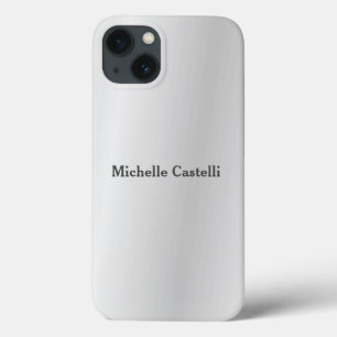 Silver Gray Beruflich Unique Add Own Name Case-Mate iPhone Hülle