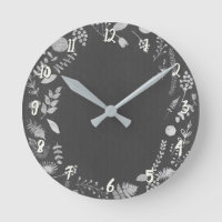 Silver Gray Botanical Blätter Personalisiert Custo