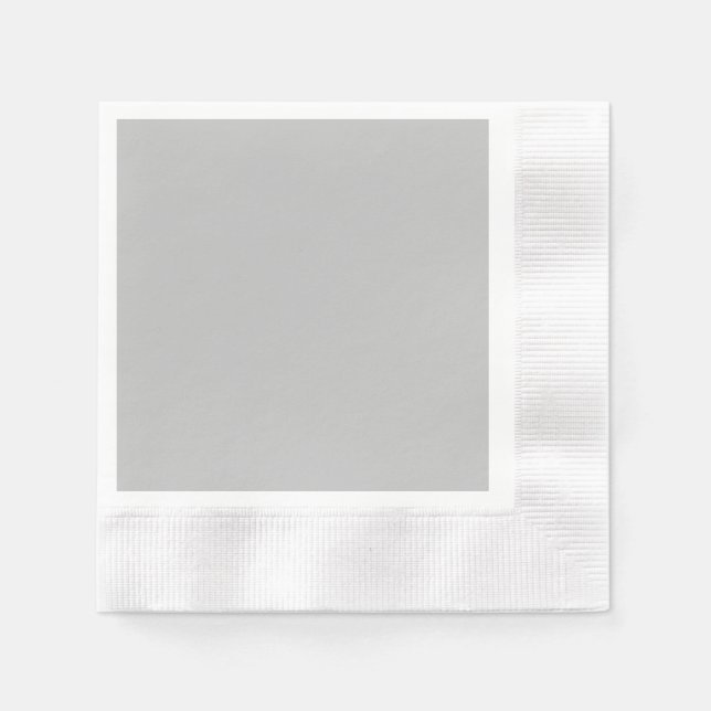 Silver Gray Cocktail Papier Napkin Serviette (Vorderseite)