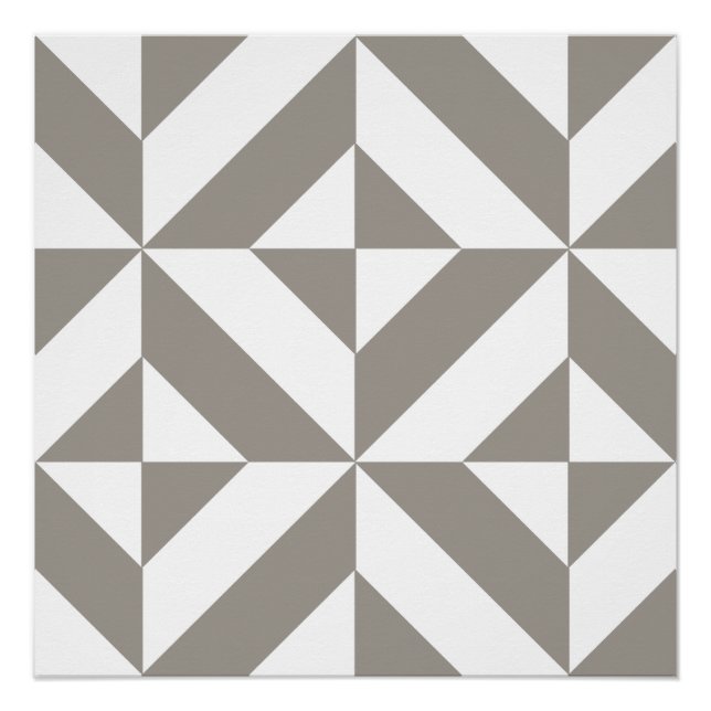 Silver Gray Geometric Deko Cube Pattern (Vorderseite)