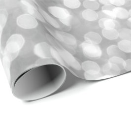 Silver Gray Glitzer White Hübsch Bokeh Geschenkpapier