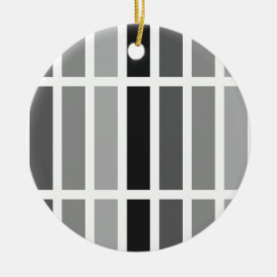 Silver Gray Hues Keramik Ornament