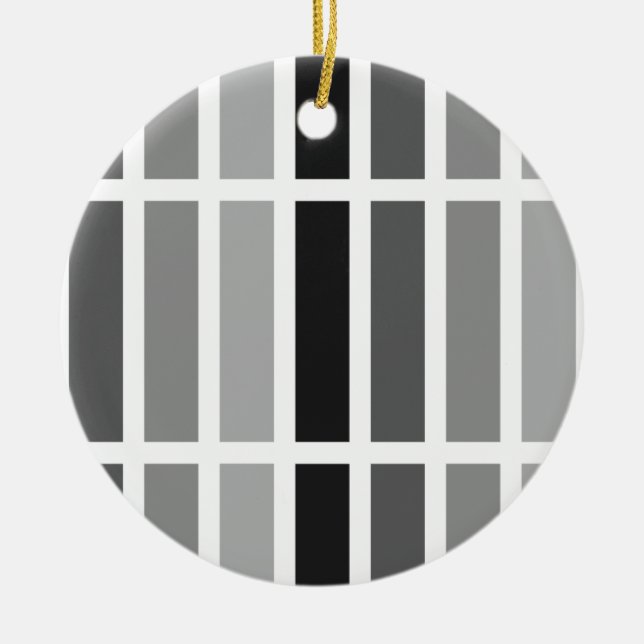 Silver Gray Hues Keramik Ornament (Vorne)