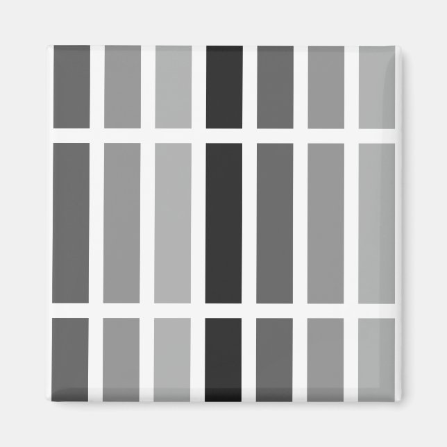 Silver Gray Hues Magnet (Vorne)