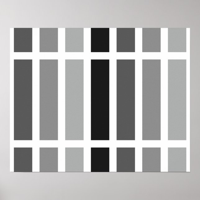 Silver Gray Hues Poster (Vorne)