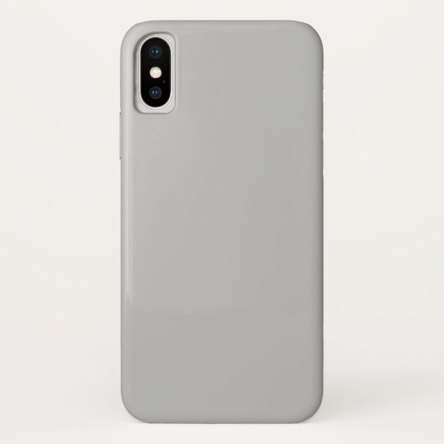 Silver Gray iPhone X Case (Rückseite)