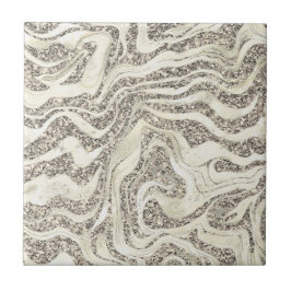 Silver Gray Marbly Glitzer Niedlich Girly Glam Cla Fliese