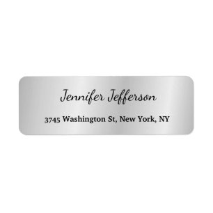 Silver Gray Modernes Handwriting Schlicht Beruflic