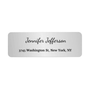 Silver Gray Modernes Handwriting Schlicht Beruflic