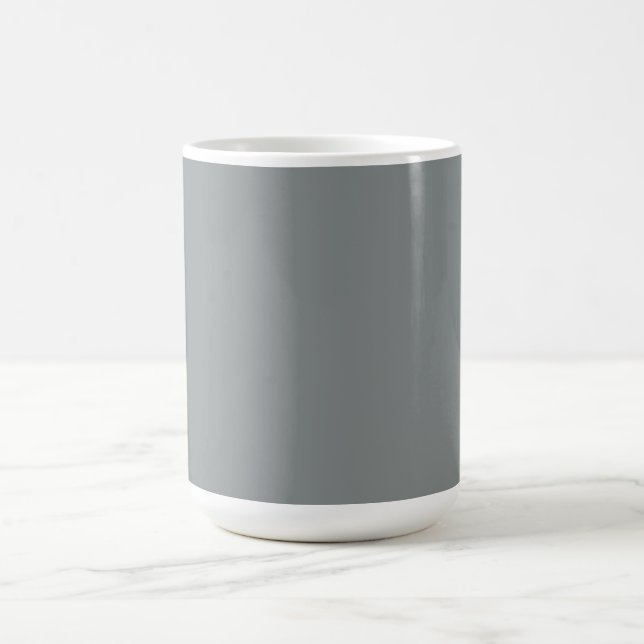 Silver Gray Personalisiert Grau Hintergrund Kaffeetasse (Mittel)