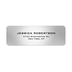 Silver Gray Schlicht Elegant Modernes Design