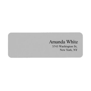 Silver Gray Schlicht Elegante Minimalistisch Moder