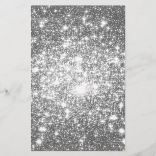 Silver Gray Sparkle Briefpapier