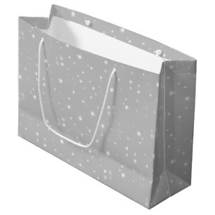 Silver Gray Starlight Große Geschenktüte
