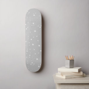 Silver Gray Starlight Skateboard