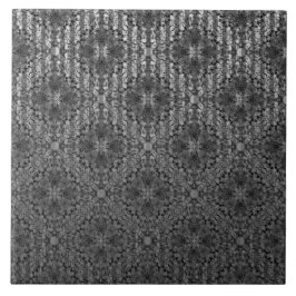 Silver Gray Striped Hollywood Regency Pattern Fliese