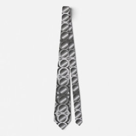 Silver Grey Circle Metallic Look Tree Röcke Krawatte