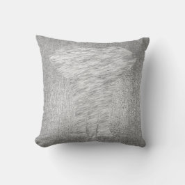 Silver Grey Metallic Black Animal Skin Elephant Kissen
