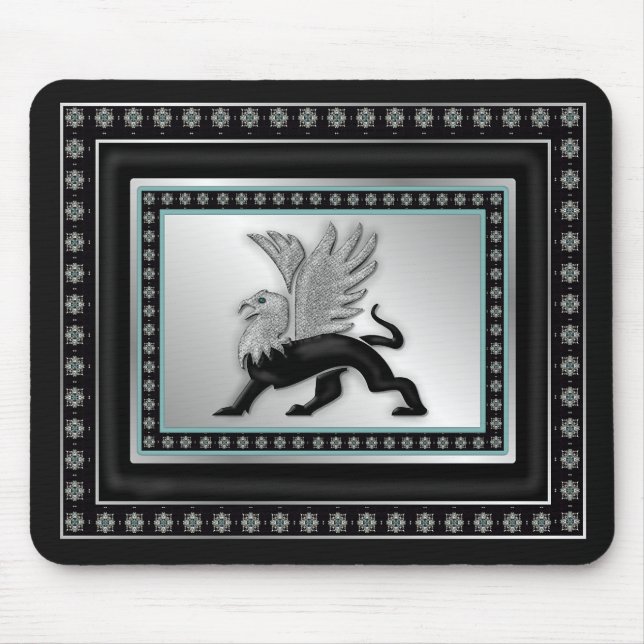 Silver Griffin Mousepad (Vorne)