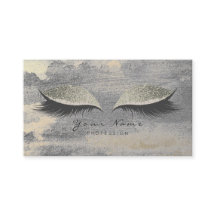 Silver Grungy Lashes Gold Zementkarte