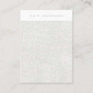 Silver Hair Headband Display Card Visitenkarte