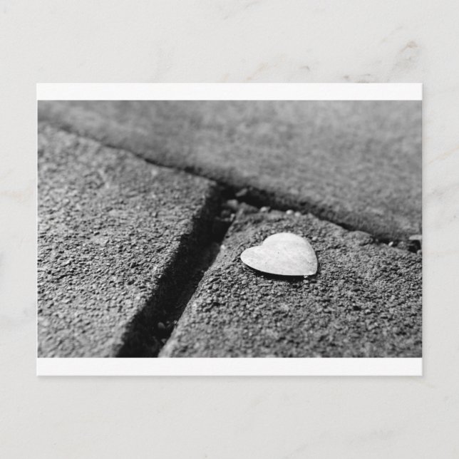 Silver Heart Postkarte (Vorderseite)