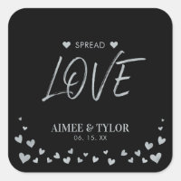 Silver Hearts Verbreiten der Liebe Gastgeschenk Ho
