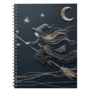 Silver Hexe Moonlit Sky Notebook Notizblock