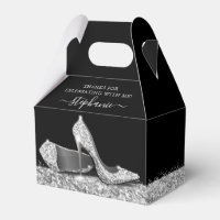 Silver High Heels Glitzer EleganBlack Danke